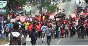 Some NDC protestors