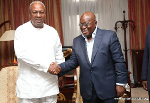 President Akufo-Addo with John Mahama