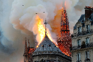 The Notre-Dame Cathedral caught fire in April