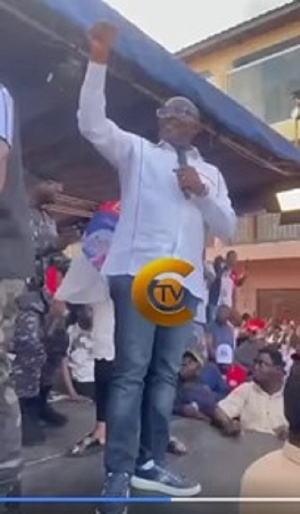 Vice President Dr Mahamudu Bawumia at the NPP rally in Kumawu on Saturday