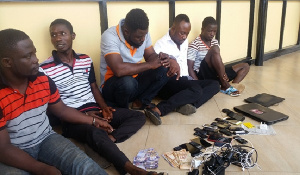 The five suspected fraudsters