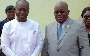 President Akufo-Addo and  Ken Ofori Atta