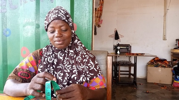 Physically challenged woman, Mariatu Alhassan