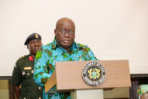 President Akufo Addo Delivering His Keynote Address