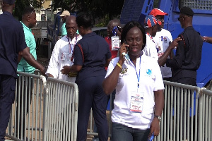 Some security personnel at the event grounds