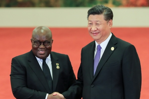 President Akufo-Addo and Xi Jinping