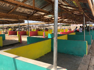 The new market constructed by Kwaku Bonsam