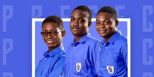 The contestants from the Presbyterian Boys’ Secondary School Legon