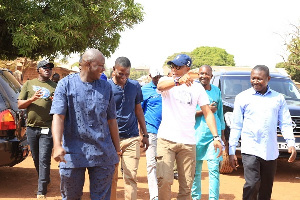 Dr. Anyars Ibrahim Imoro with some constituents