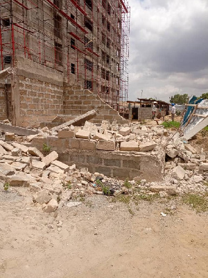 In all, proprties worth about two-million Ghana Cedis were destroyed during the demolition