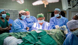 The transplant team from Korle-Bu Teaching Hospital