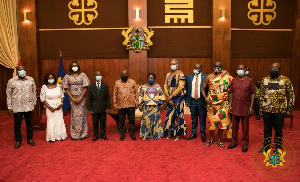 President Nana Addo Dankwa Akufo-Addo with the Governing Board of RTI Commission