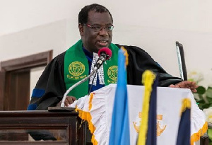 The Moderator of the church, Rt. Rev. Prof. Joseph Obiri Yeboah Mante