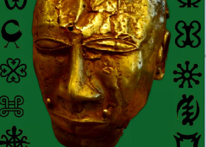 The golden mask of Nana Kofi Kakari - Photo credit: The Ahanti kingdom, Facebook