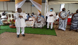 Ogyeahohoo Gyebi urged all and sundry to ensure peace in the area