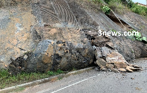 Two landslides have been on the Peduase-Ayi Mensah stretch in a space of nine days