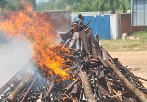 These weapons were confiscated in the Western and Western North Regions only