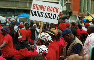 Some protesters during a demonstration