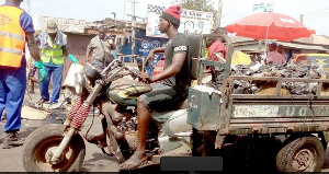 Some aboboyaas were still seen plying major streets of Accra