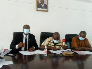 Photo of the Outgoing MCE and Mr Joseph Adongo, the Presiding Member of the Assembly