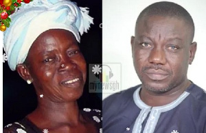 Isaac Adongo and Late mum