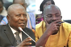 Former Special Prosecutor, Martin Amidu and MP for Assin Central, Kennedy Agyapong