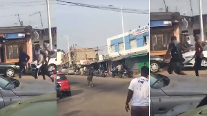 Some youth in Nima were involved in street violence