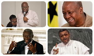 President Nana Addo Dankwa Akufo-Addo with former presidents of Ghana