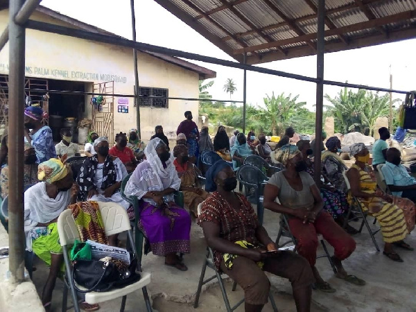 The women were drawn from three Communities Kojokrom, Bakado and Shama