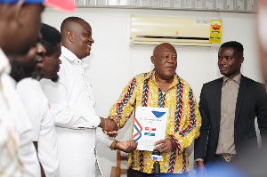 Kwasi Kwarteng Frimpong filed his nomination form to contest the Asante Akyem North seat