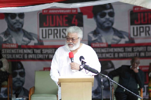 The late former President of Ghana, Jerry John Rawlings