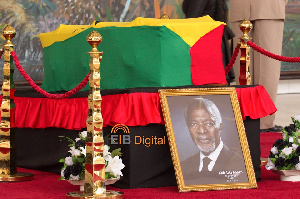 The late Kofi Annan was buried at the Military Cemetery in Accra