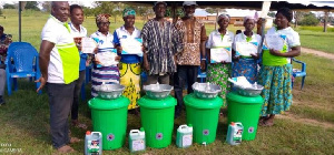 Each of the farmers received a certificate and a nanny to put the training into practice