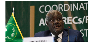 Chairperson of the African Union Commission Moussa Faki Mahamat.