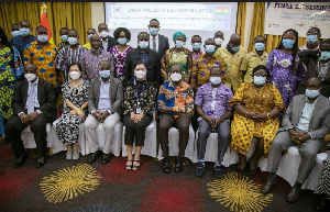 Participants pose for a photo after the Final Dissemination