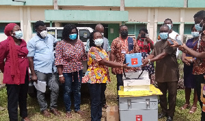 Tarkwa Nsuaem Municipal Health Directorate presented with 2,700 doses of vaccine