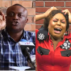 Lawyer Maurice Ampaw and Afia Schwarzenegger