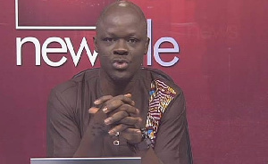 Samson Lardy Anyenini, host of Newsfile