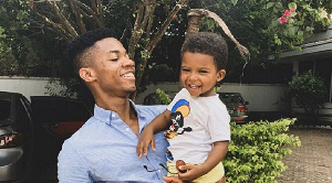 Musician Kidi and his 3-year-old son