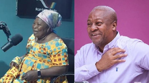 Akua Donkor and John Dramani Mahama