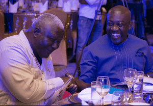 Information Minister, Kojo Oppong Nkrumah with AAG prez. Mr Torgbor Mensah