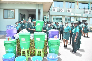 The items were presented at the forecourt of the National Headquarters of GIS