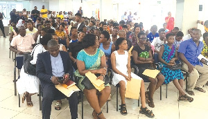 Parents at the Teachers Hall to seek adminission for their wards