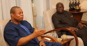 Franklin Cudjoe with President Akufo-Addo