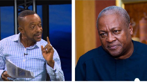 Ex-President John Mahama(R), Rev. Owusu Bempah(L)