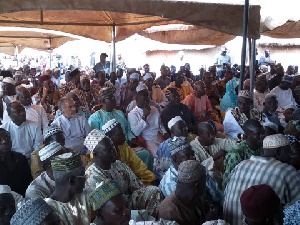 The funeral service was climaxed with a Qur'anic recitation