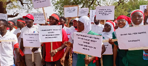 Protest by the Coalition of Nurses and Midwives in the Northern Region