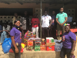 Opportunity International Savings and Loans Ltd making presentation to Sekondi Female Prisons