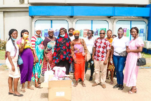 Beneficiaries from the event with members of JaneSarf