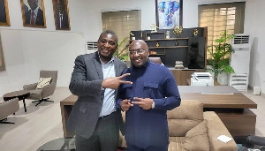 Kojo Poku Nsafoa with Dr. Bawumia